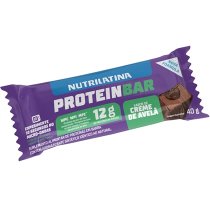 Barra de Proteína Creme de Avelã 40g - Nutrilatina