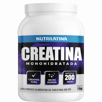 Creatina Monohidratada e Micronizada 1Kg - Nutrilatina