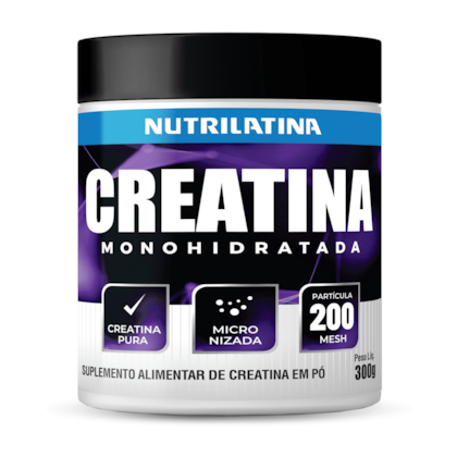 Creatina Monohidratada e Micronizada Nutrilatina 300gr
