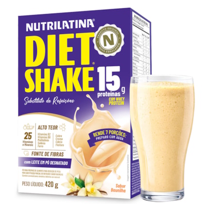 Diet Shake Nutrilatina 420g - Baunilha