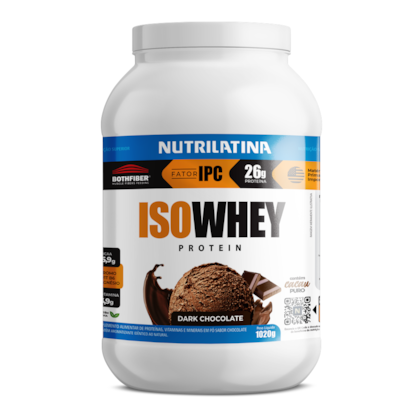 ISO Whey Dark Chocolate 1020g Nutrilatina
